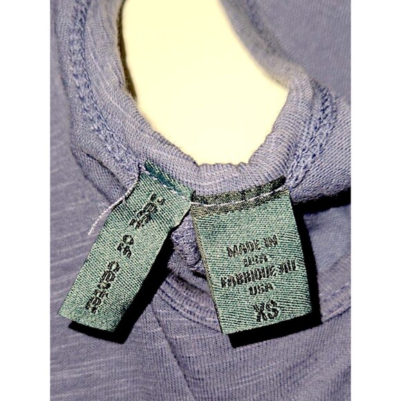 Left of Center Women's Dress Size XS Two-Tone Blue Sheath Midi Sleeveless Hi Lo - Picture 3 of 6